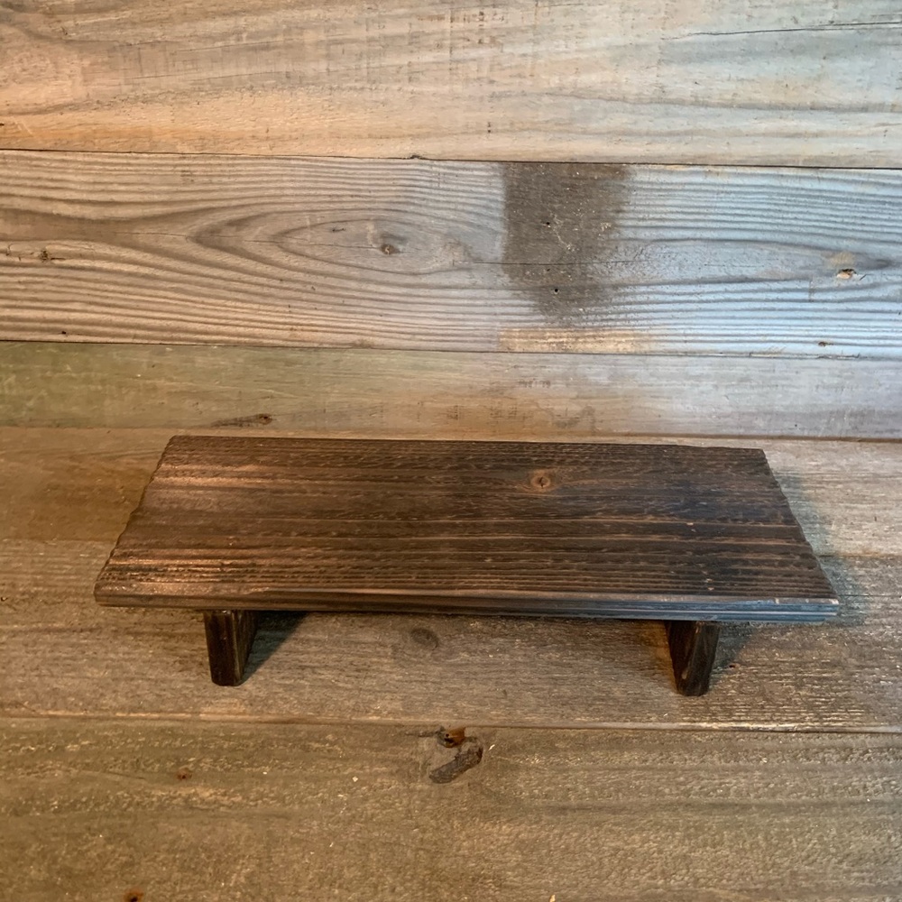 - Rustic Wood Riser Pedestal - Picture 2 of 3